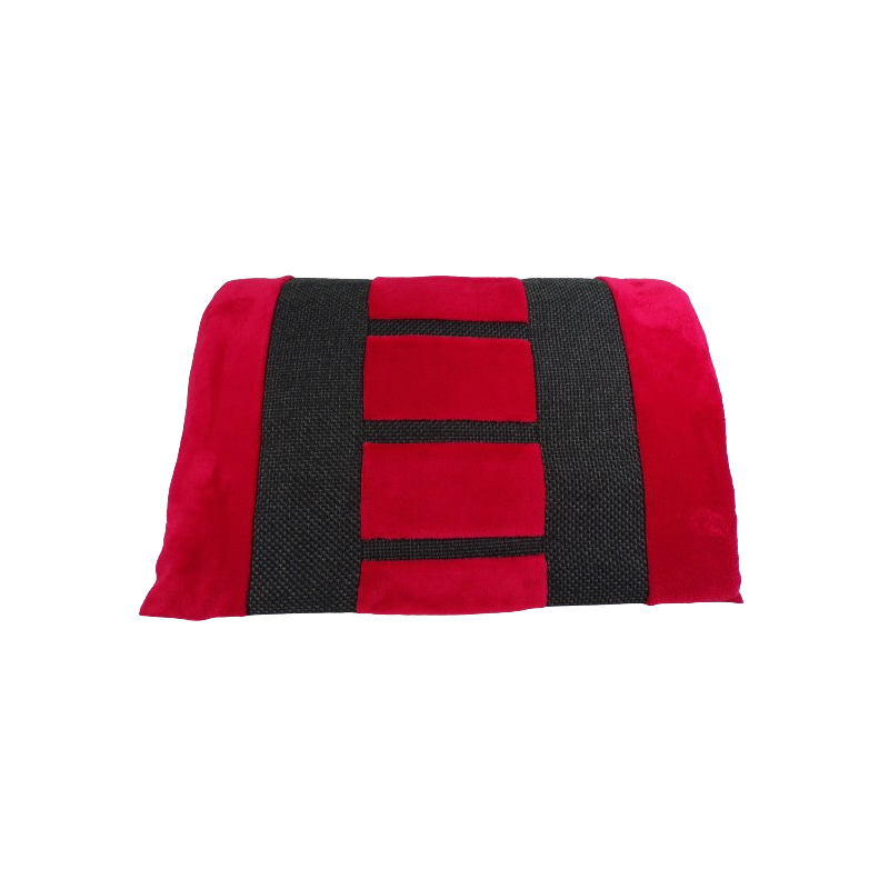 housse de rechange pour coussin chien déhoussable rouge et noir