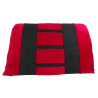 housse de rechange pour coussin chien déhoussable rouge et noir