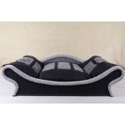 canape pour chien et chat de luxe en tissu d'ameublement résistant aux griffures