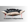 photo des coussins amovible du grand canape en tissu d'ameublement déhoussable pour chien