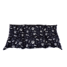 Housse de anthracite  avec des impressions de pattes et d'os pour nos coussins déhoussables pour chien et chat