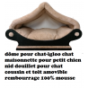 dôme maisonnette pour petit chien et chat